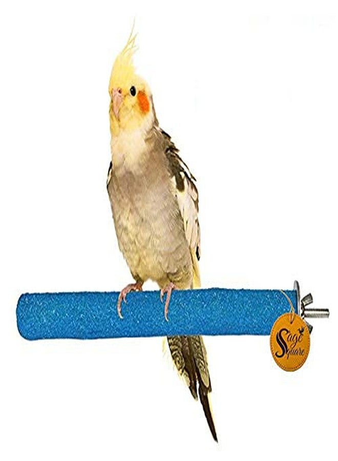 Sage Square Natural Habitat Wooden Sand Perch/Stand/Toy for Birds (Light Weight) (Size - 12") - Image 1